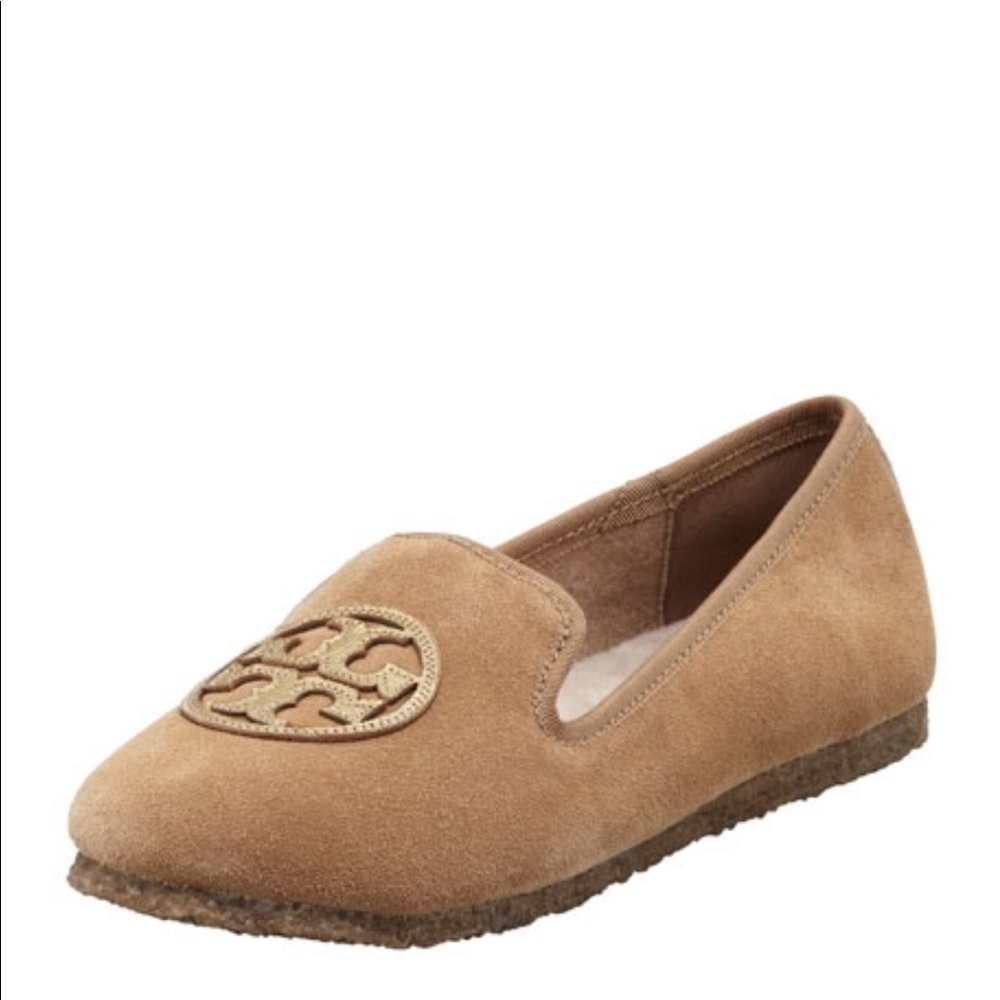 Tory Burch Billy Suede Slipper Camel 7